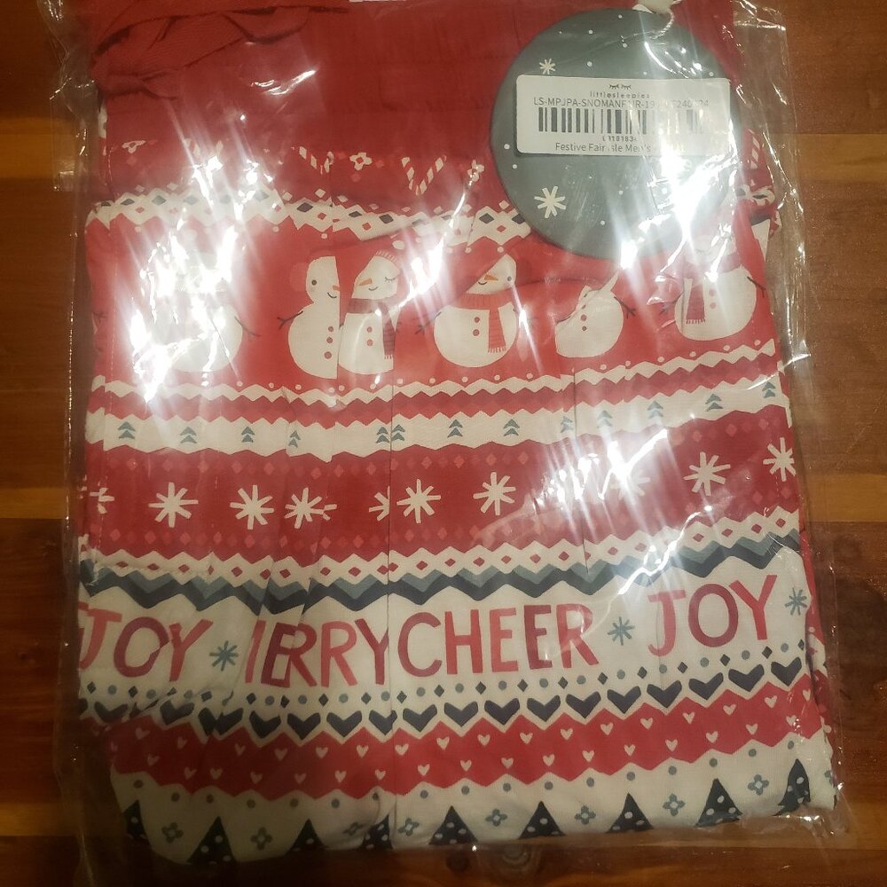 Little Sleepies Festive Fair Isle Mens Pajama Pants